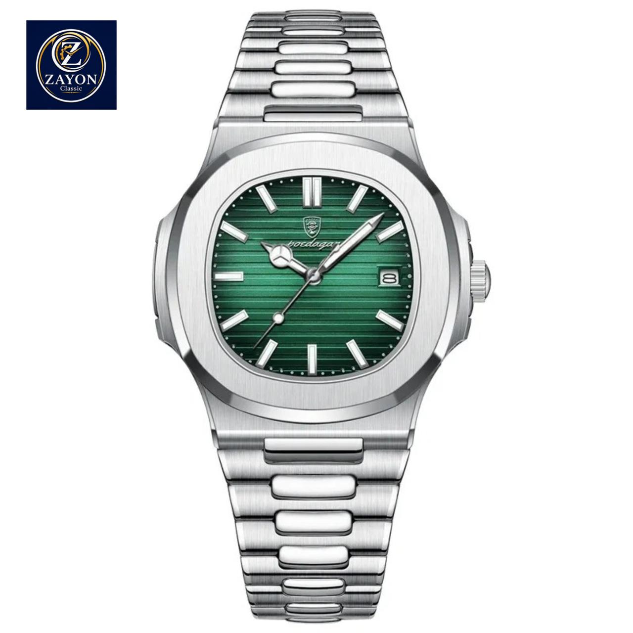 Poedagar 613 Premium Quartz Watch | Free Premium Box, Extra Battery & 6 Months Warranty